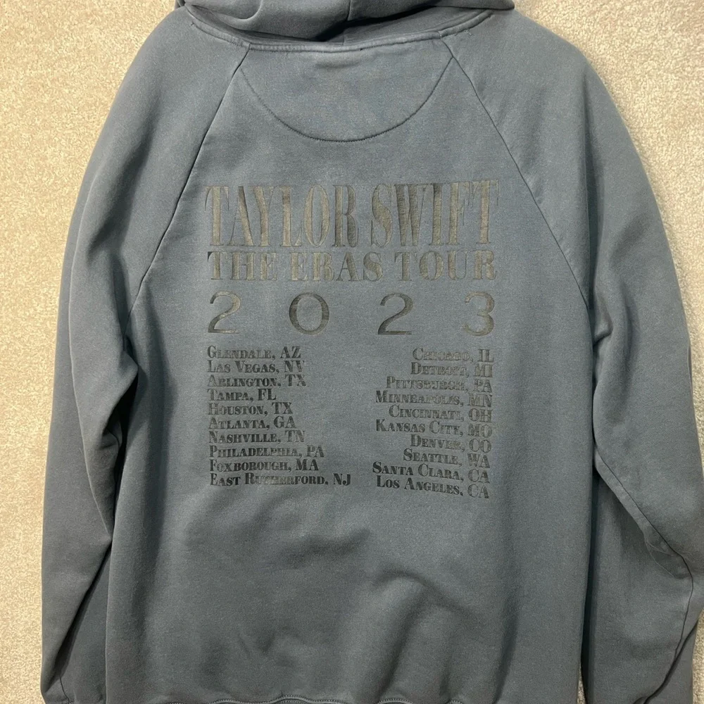 Taylor‎ Swift Blue Hoodie with Front Text and Drawstrings - Picture 6 of 6